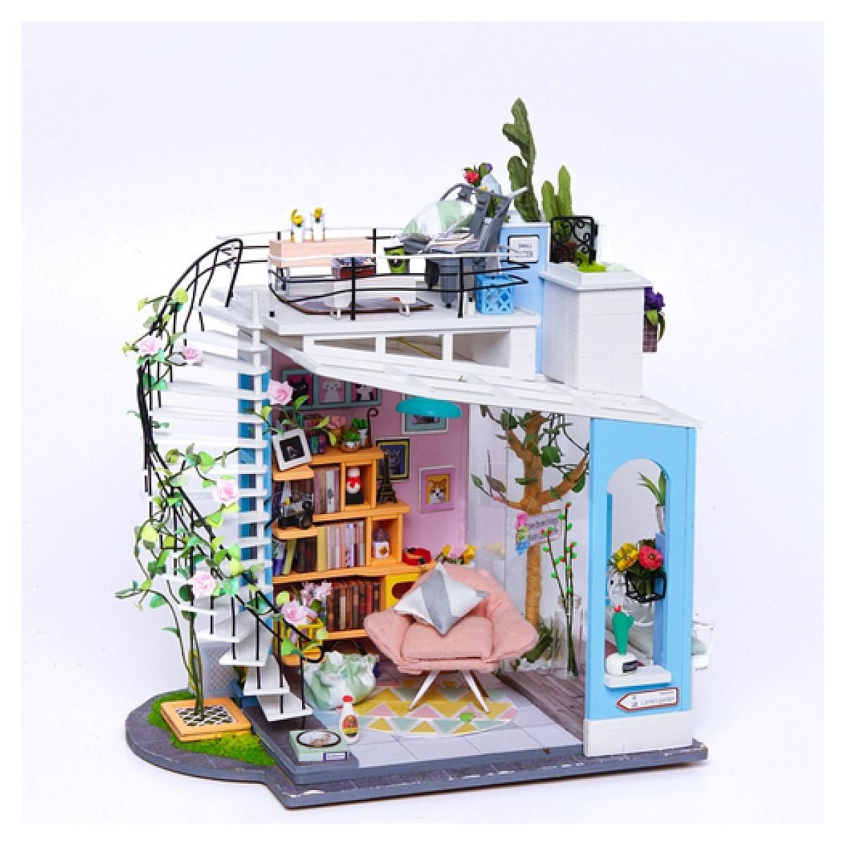 ROBOTIME maquette lumineuse le Loft de Dora