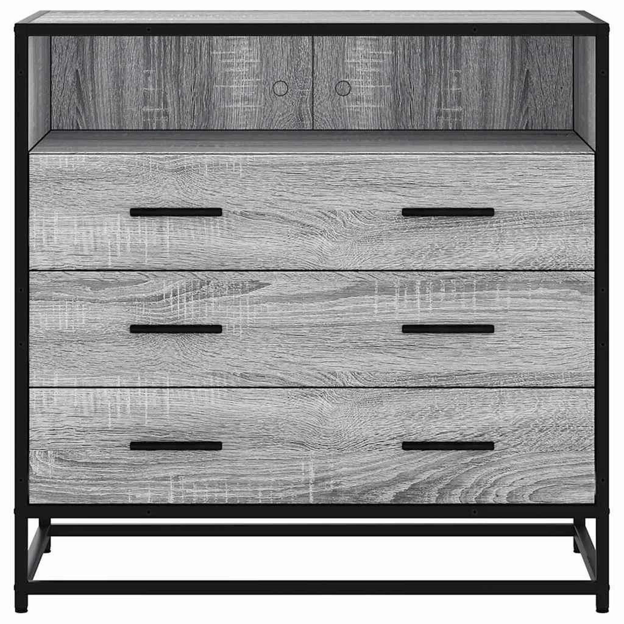 Voir la diapositive 4 : VIDAXL Commode sonoma gris 70x41x70 cm bois d'ingenierie