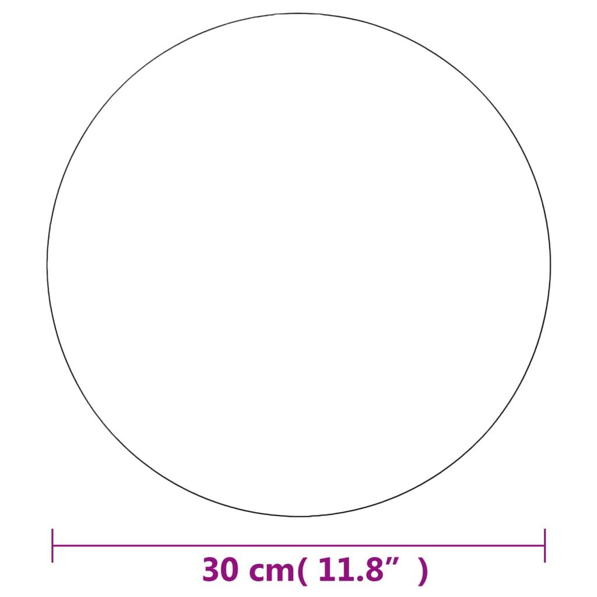 Voir la diapositive 5 : VIDAXL Miroir rond sans cadre 30 cm Verre