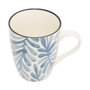 Voir la diapositive 2 : SECRET DE GOURMET Lot de 6 Mugs en Porcelaine  Umami Feuille  31cl Bleu