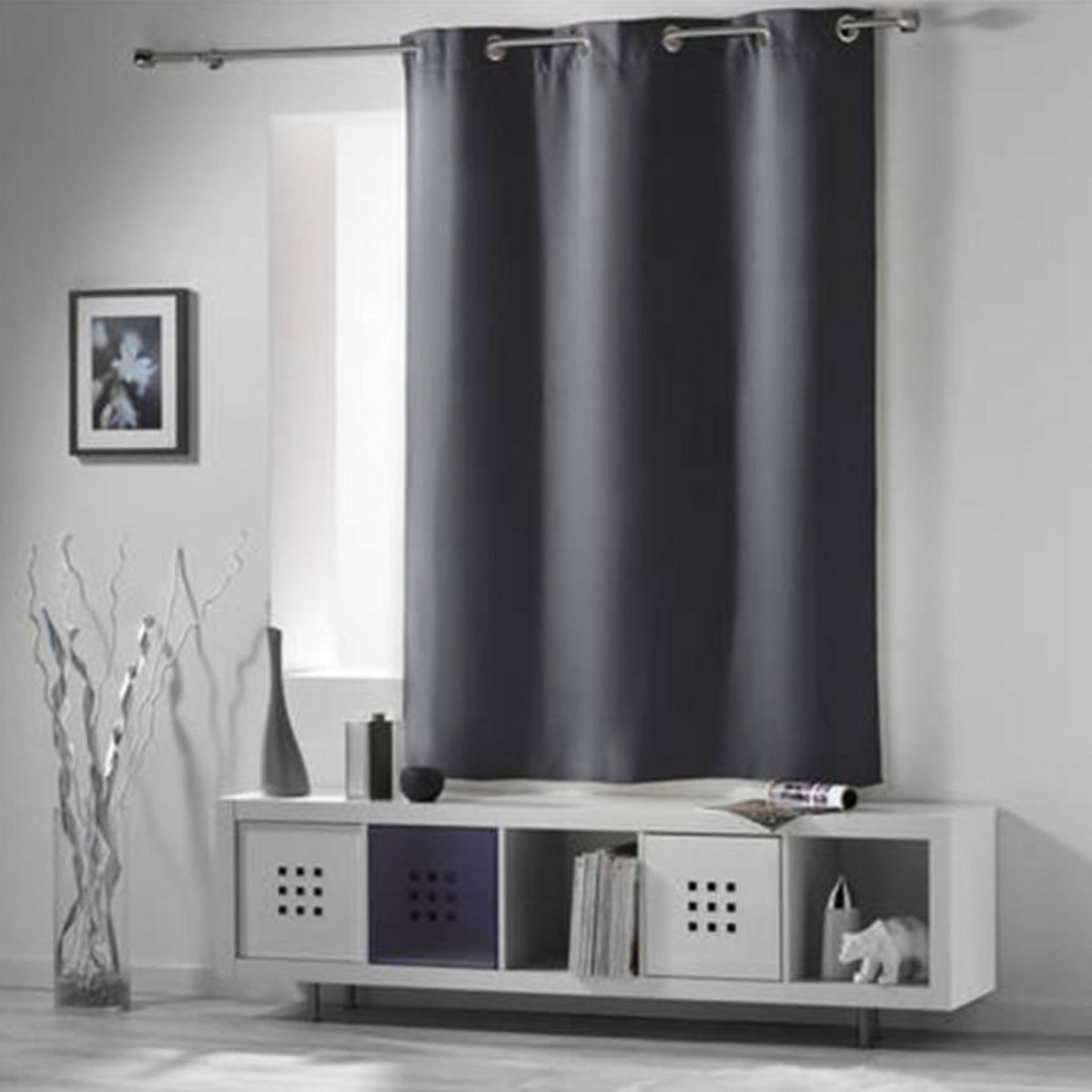 Paris Prix Rideau Occultant  Noche  135x180cm Gris Ardoise