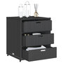 Voir la diapositive 5 : VIDAXL Armoire de rangement de jardin noir 55x59x69 cm resine tressee
