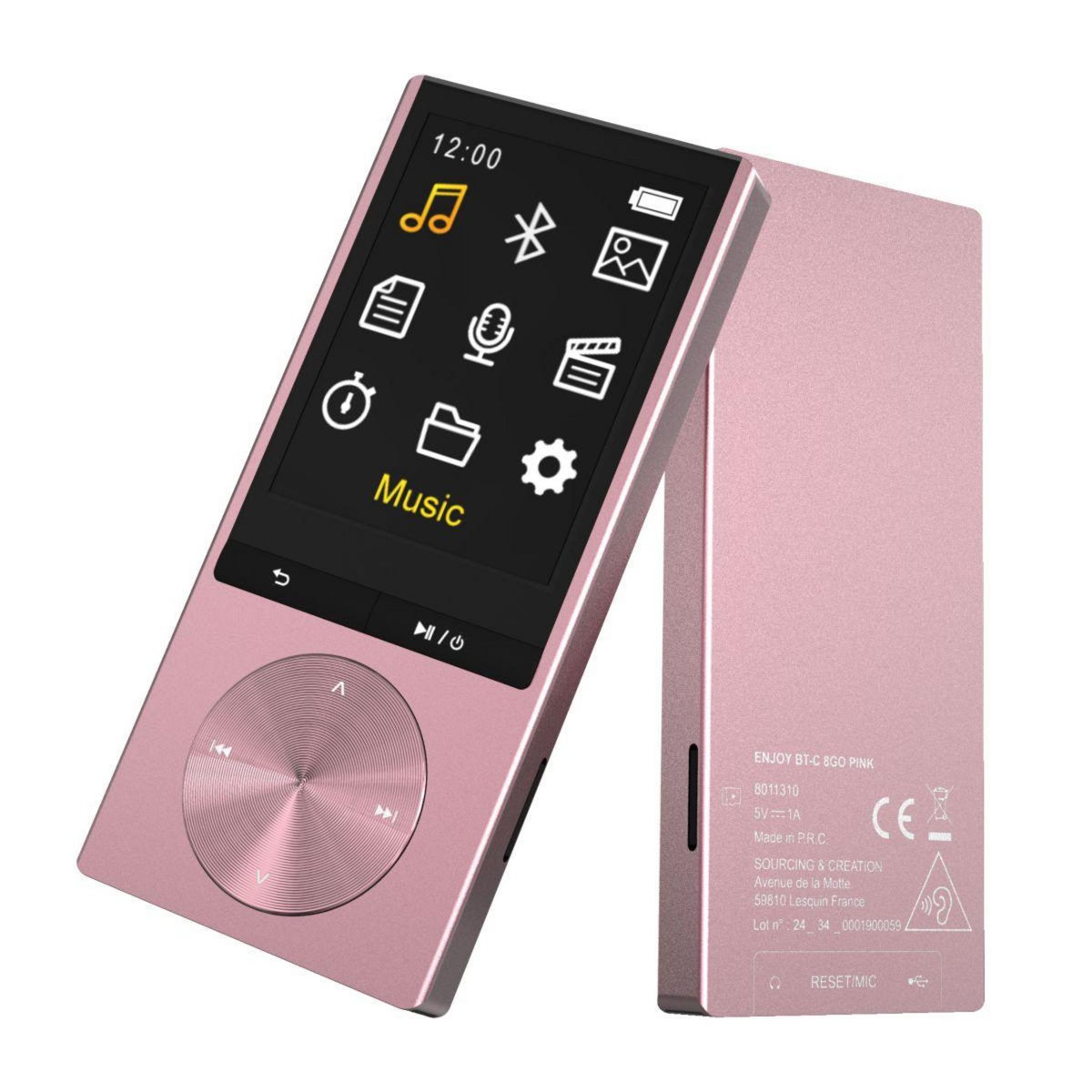 ESSENTIEL B Lecteur MP4 Enjoy BT-C 8Go Rose 2024