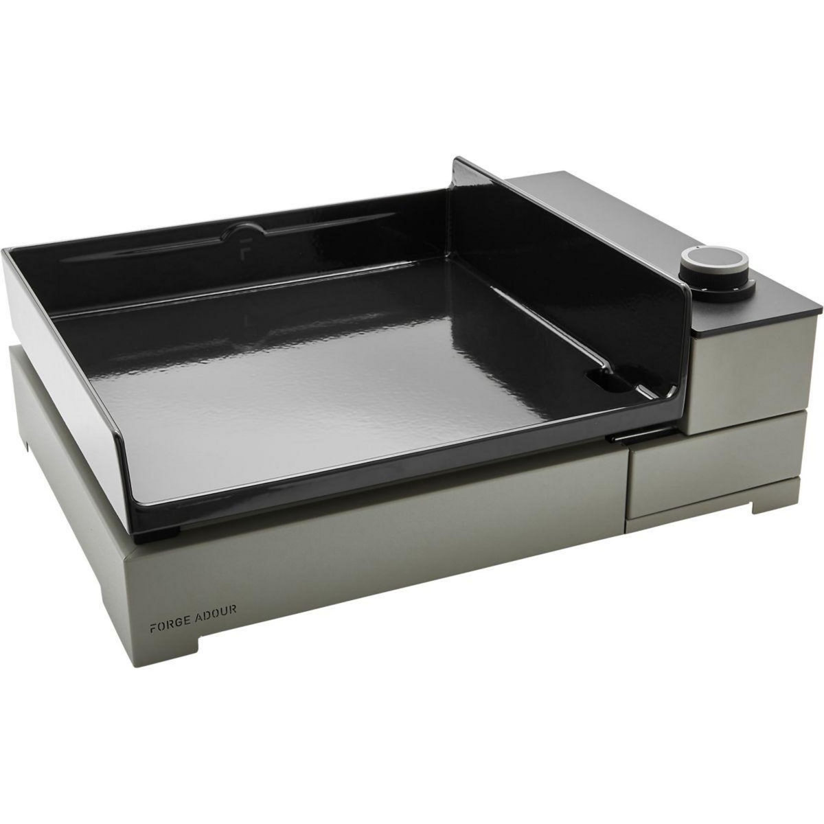 FORGE ADOUR Plancha électrique Premium E 45 A NG fonte émaillée à poser, 44x40 cm