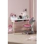 Voir la diapositive 2 : Bureau enfant style scandinave 2 tiroirs 3 niches de rangement KID