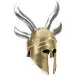 VIDAXL Casque de guerrier grec antique pour GN Laiton Acier