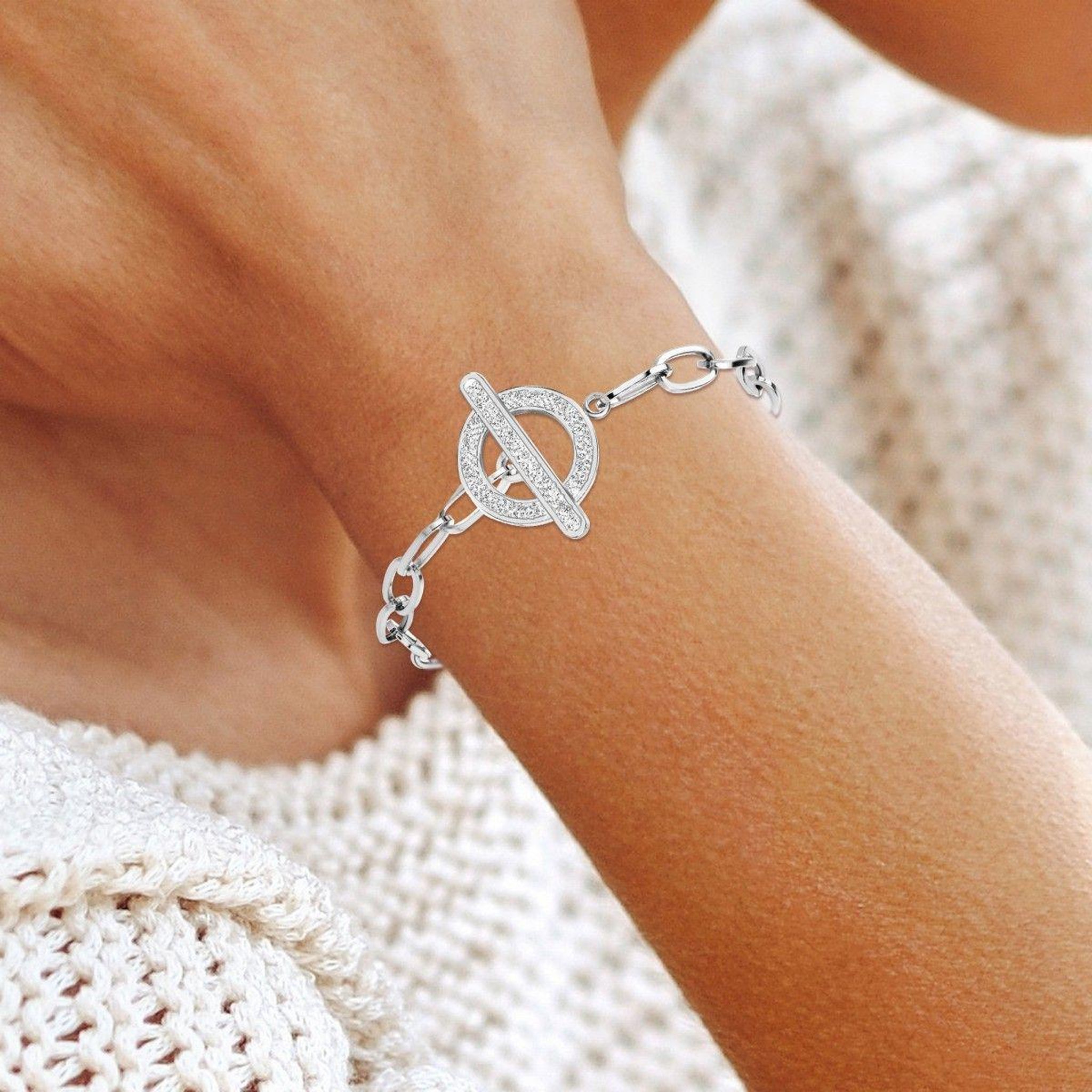 Voir la diapositive 2 : SC CRYSTAL Bracelet SC Crystal orné de Cristaux scintillants