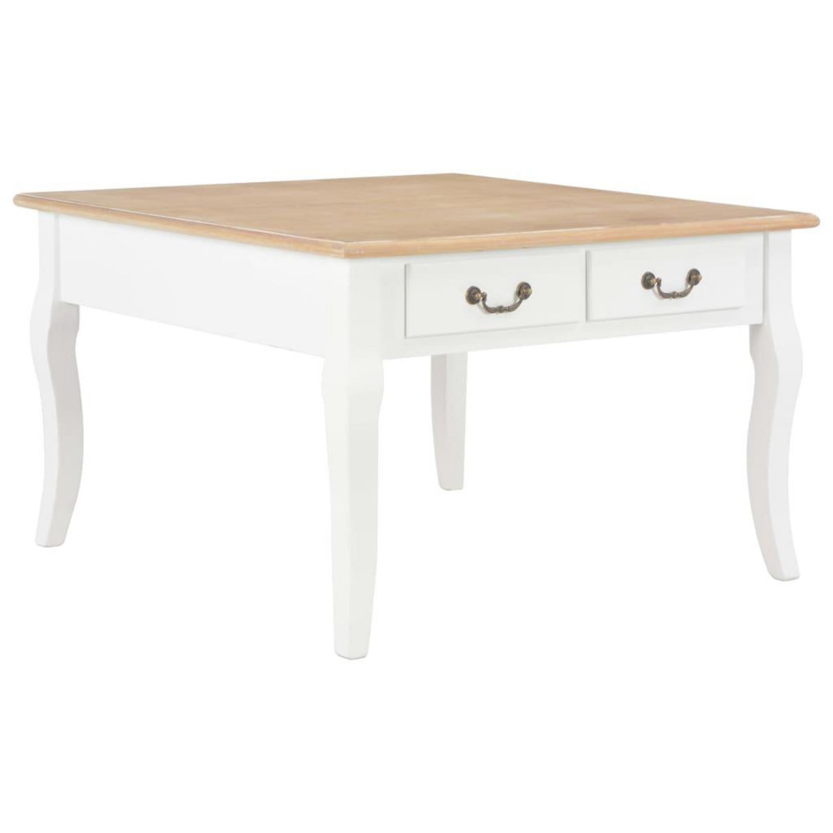 VIDAXL Table basse Blanc 80 x 80 x 50 cm Bois