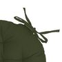 Voir la diapositive 2 : ATMOSPHERA Galette de Chaise Ronde  Leana  38cm Vert Kaki