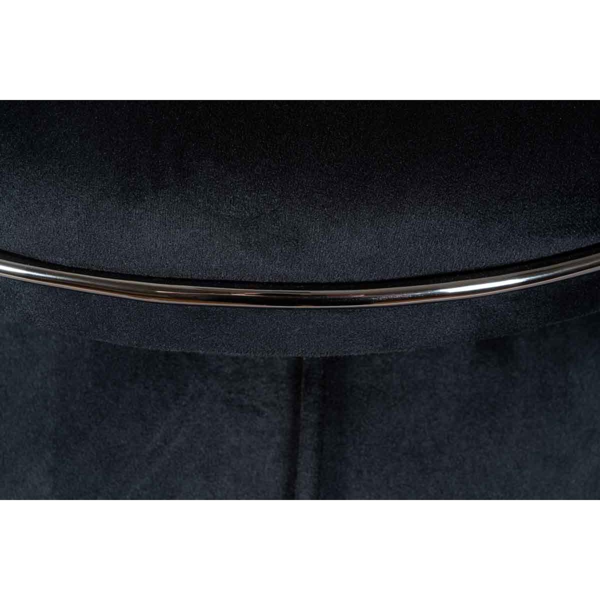 Voir la diapositive 3 : Paris Prix Tabouret Rond Design  Corin  55cm Noir & Gris