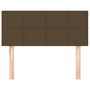Voir la diapositive 3 : VIDAXL Tete de lit Marron Fonce 90x5x78/88 cm Tissu