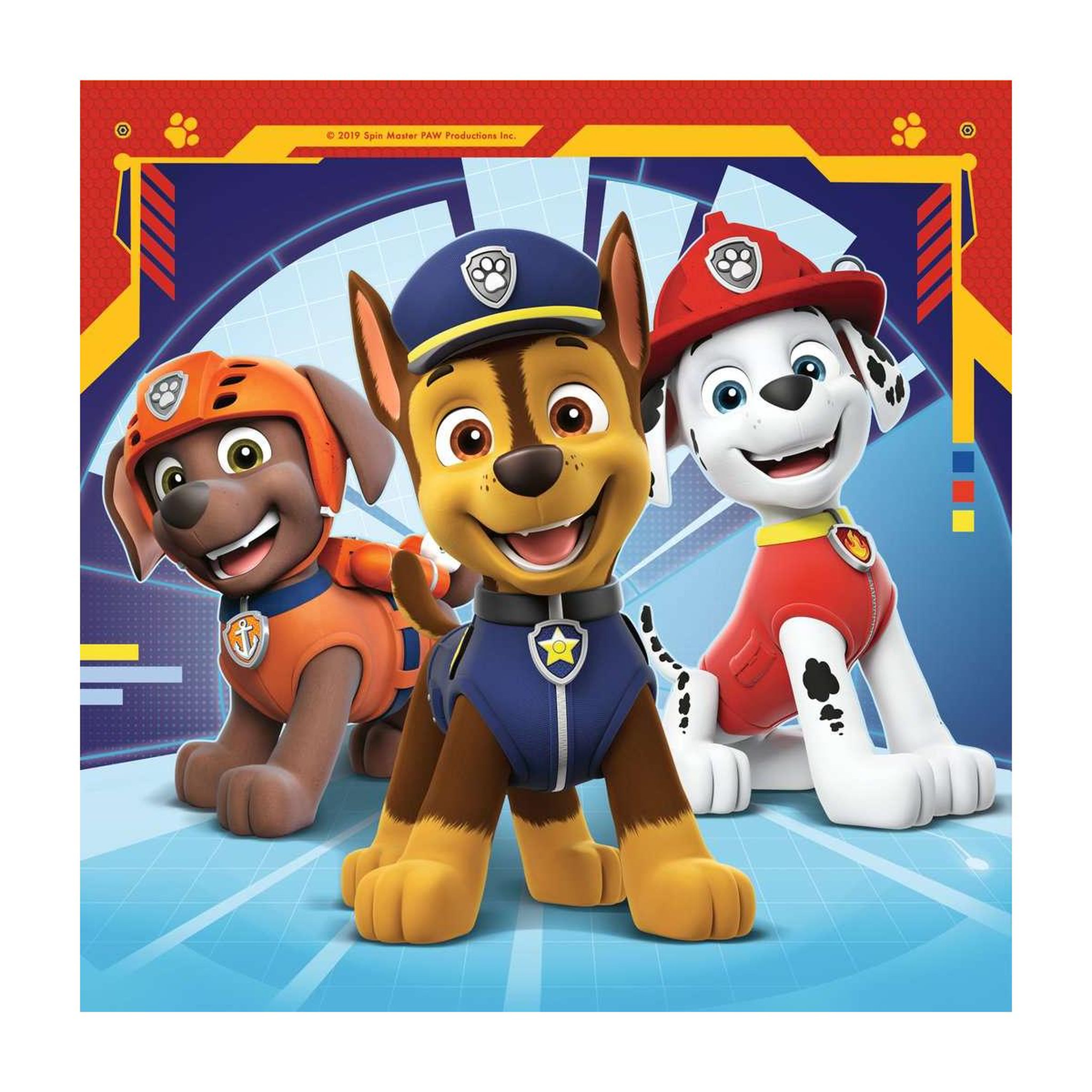 Voir la diapositive 4 : RAVENSBURGER Puzzles 3x49 p - Prets a secourir / Pat Patrouille