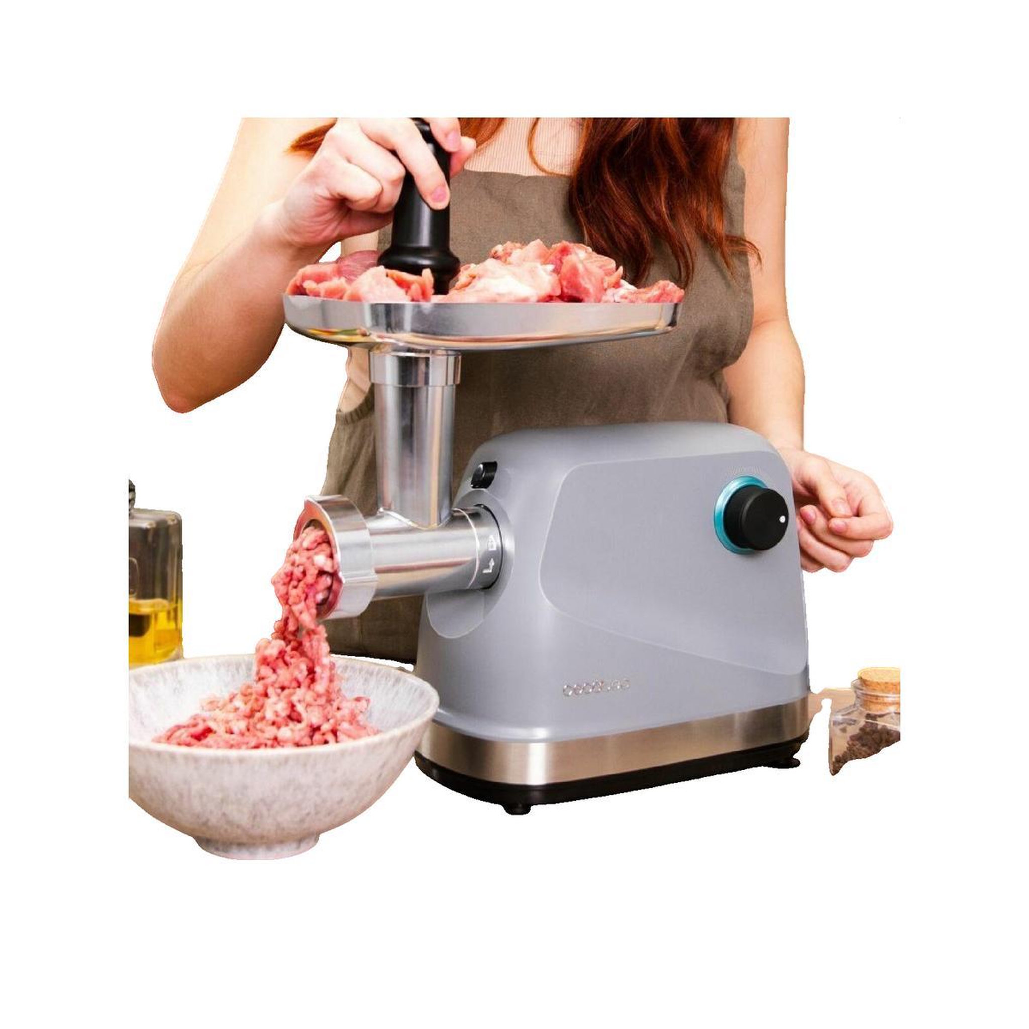 Voir la diapositive 2 : CECOTEC Hachoir à viande Cecotec Crusher 1400 acier inoxydable