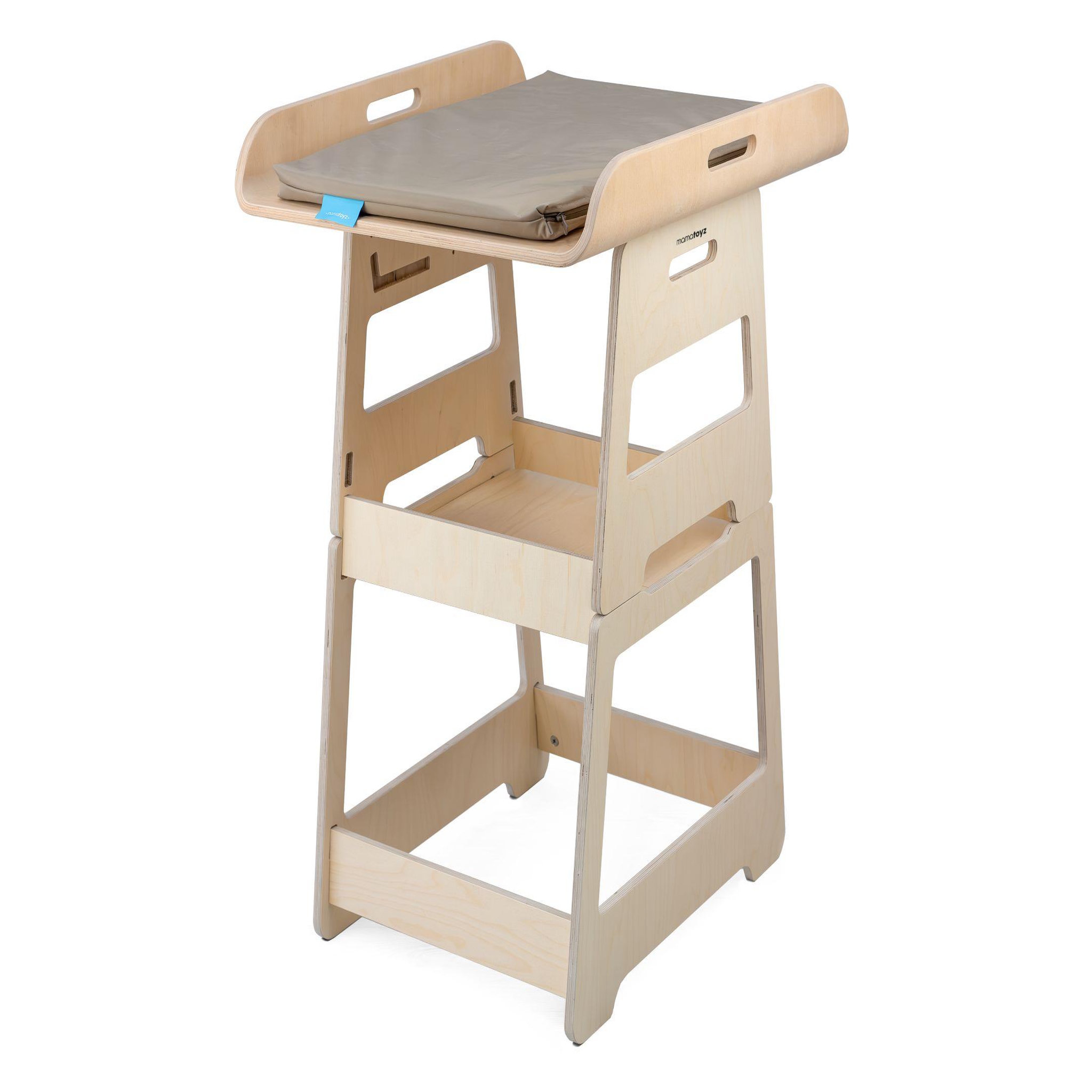 Voir la diapositive 2 : MAMATOYZ Table à langer transformable en bois Changy Bold