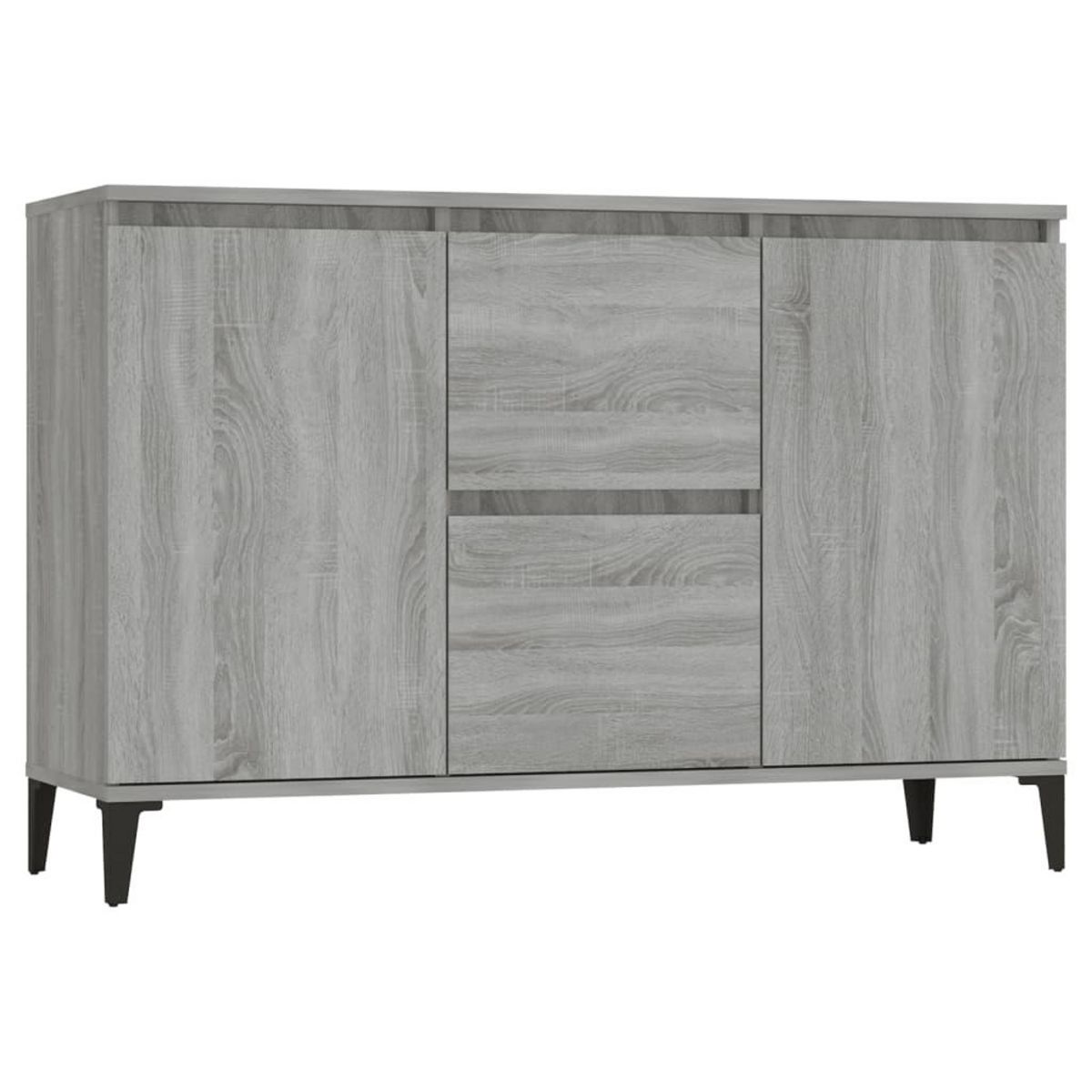 VIDAXL Buffet Sonoma gris 104x35x70 cm Bois d'ingenierie