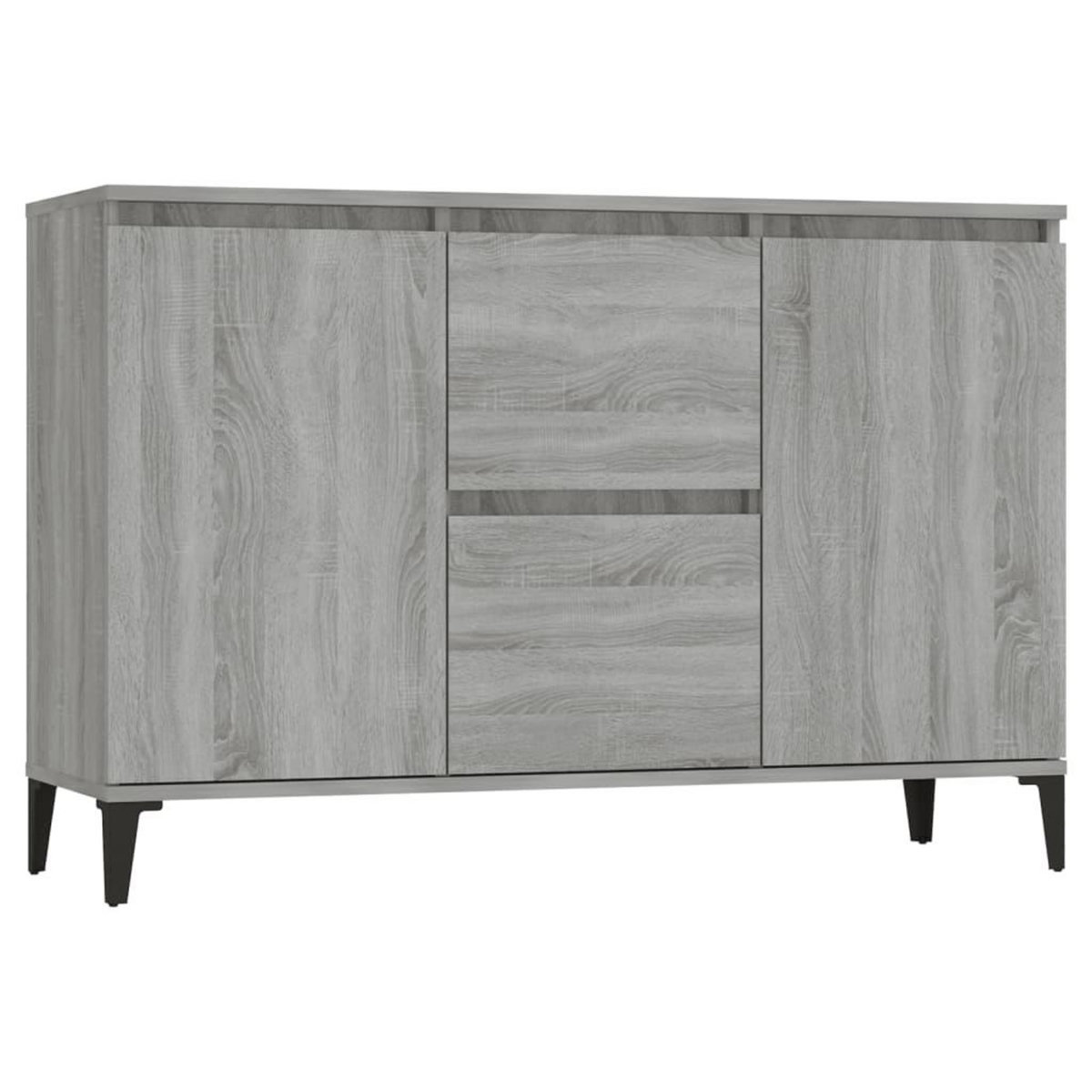 VIDAXL Buffet Sonoma gris 104x35x70 cm Bois d'ingenierie