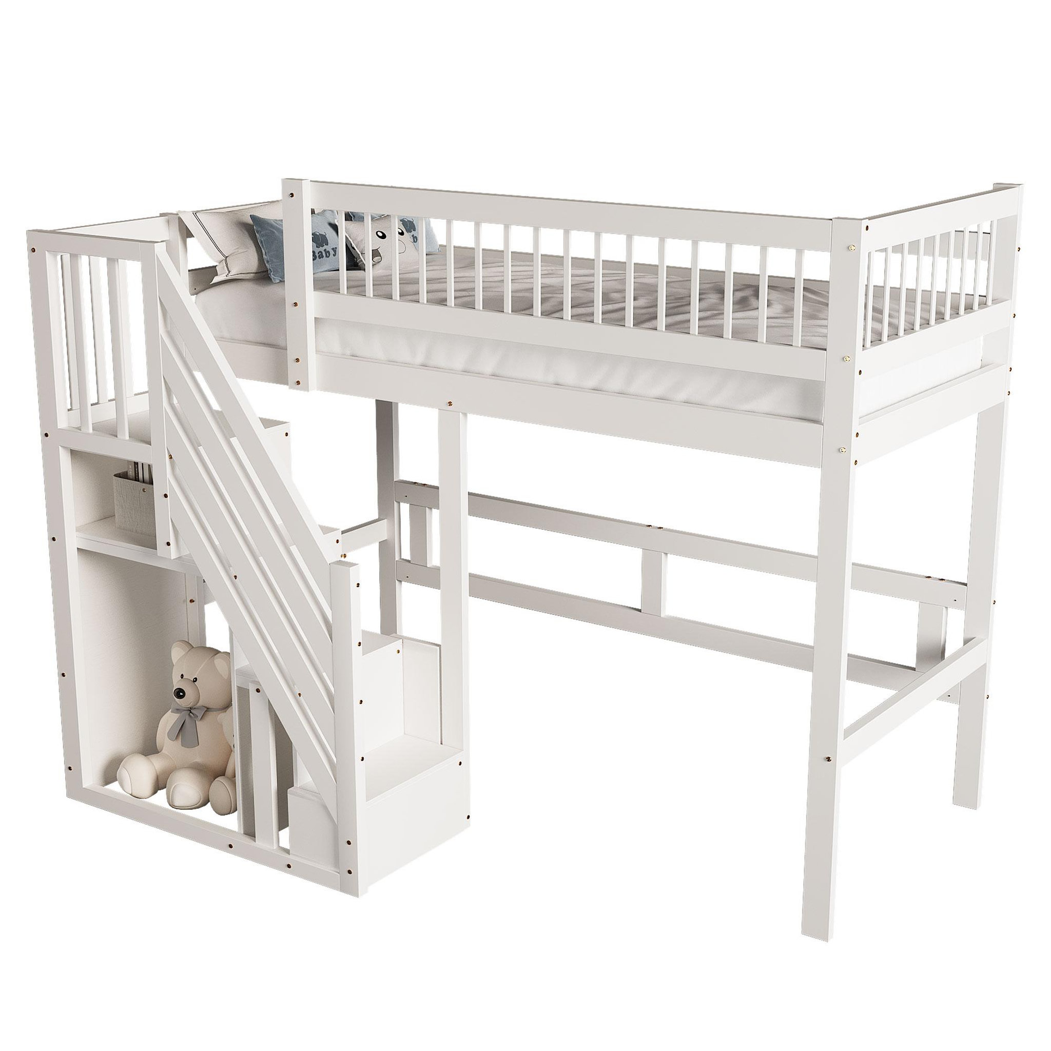 Voir la diapositive 1 : MERAX Lit mezzanine enfant