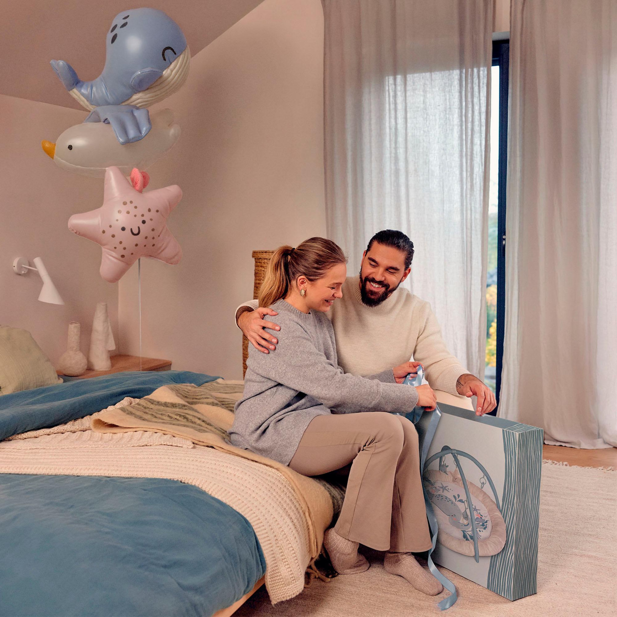 Voir la diapositive 3 : KINDERKRAFT Tapis d'éveil doux avec jouets d'activation et arceaux