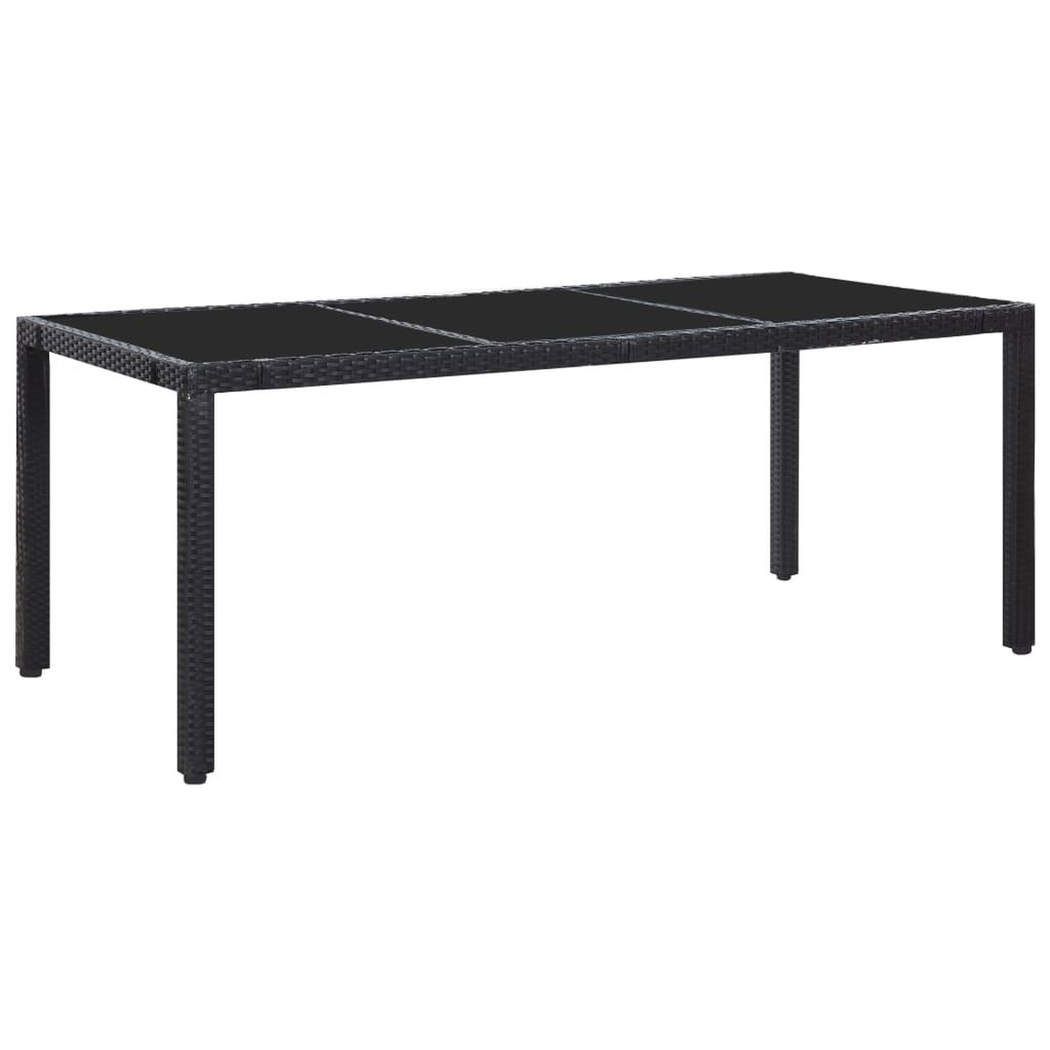 Voir la diapositive 2 : VIDAXL Ensemble a dîner d'exterieur 9 pcs Resine tressee Noir