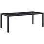 Voir la diapositive 2 : VIDAXL Ensemble a dîner d'exterieur 9 pcs Resine tressee Noir