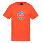Schott T shirt  Garçon Schott USTOUR. Coloris disponibles : Orange
