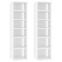 Voir la diapositive 2 : VIDAXL Armoires a chaussures 2 pcs Blanc 27,5x27x102cm bois ingenierie