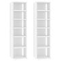 Voir la diapositive 2 : VIDAXL Armoires a chaussures 2 pcs Blanc 27,5x27x102cm bois ingenierie
