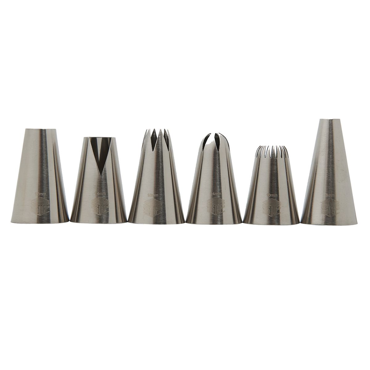 Pack 6 douilles inox