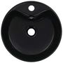 Voir la diapositive 4 : VIDAXL Lavabo avec trop-plein 36x13 cm Ceramique Noir