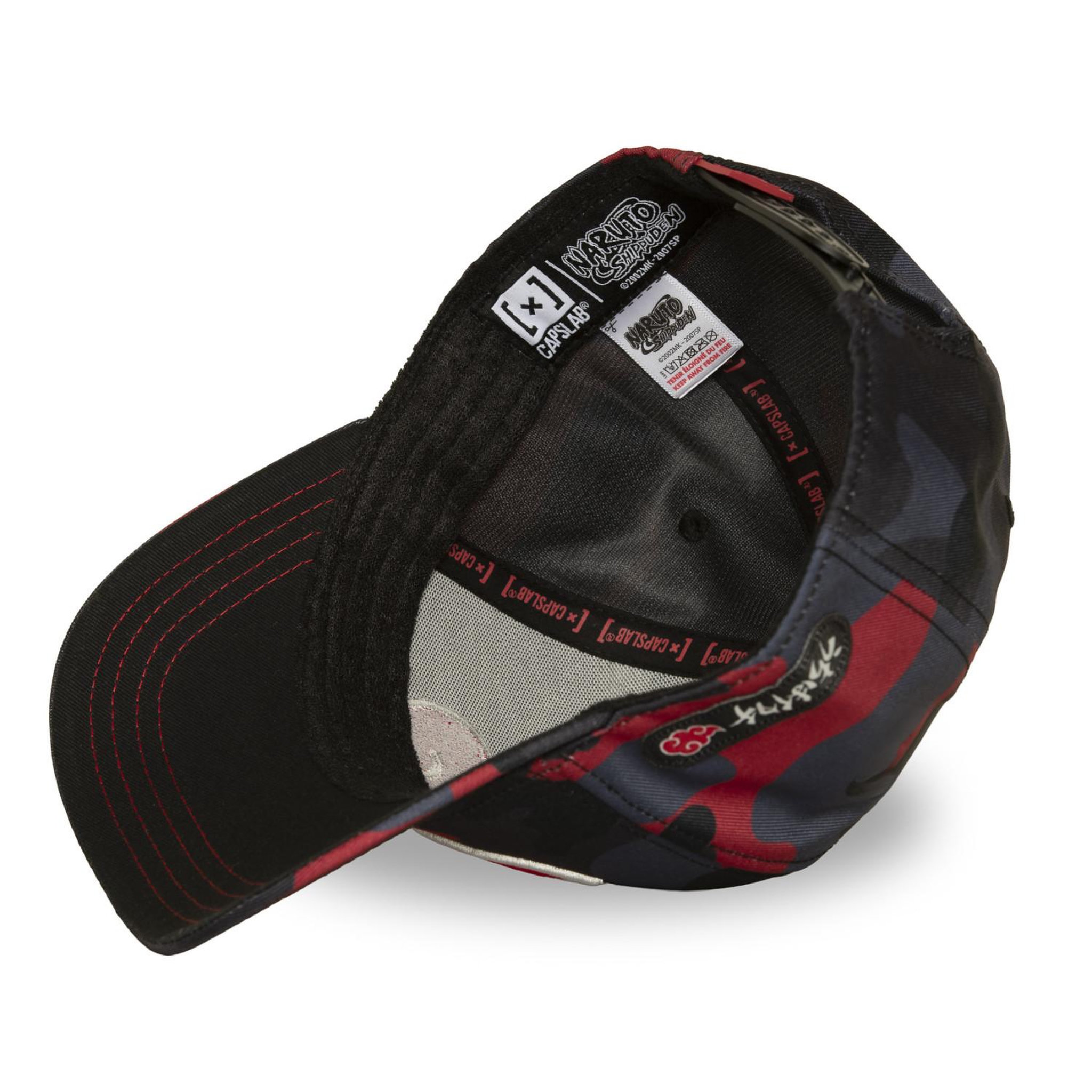 Voir la diapositive 5 : CAPSLAB Casquette trucker premium avec logo brodé Naruto Shippuden Red Camo