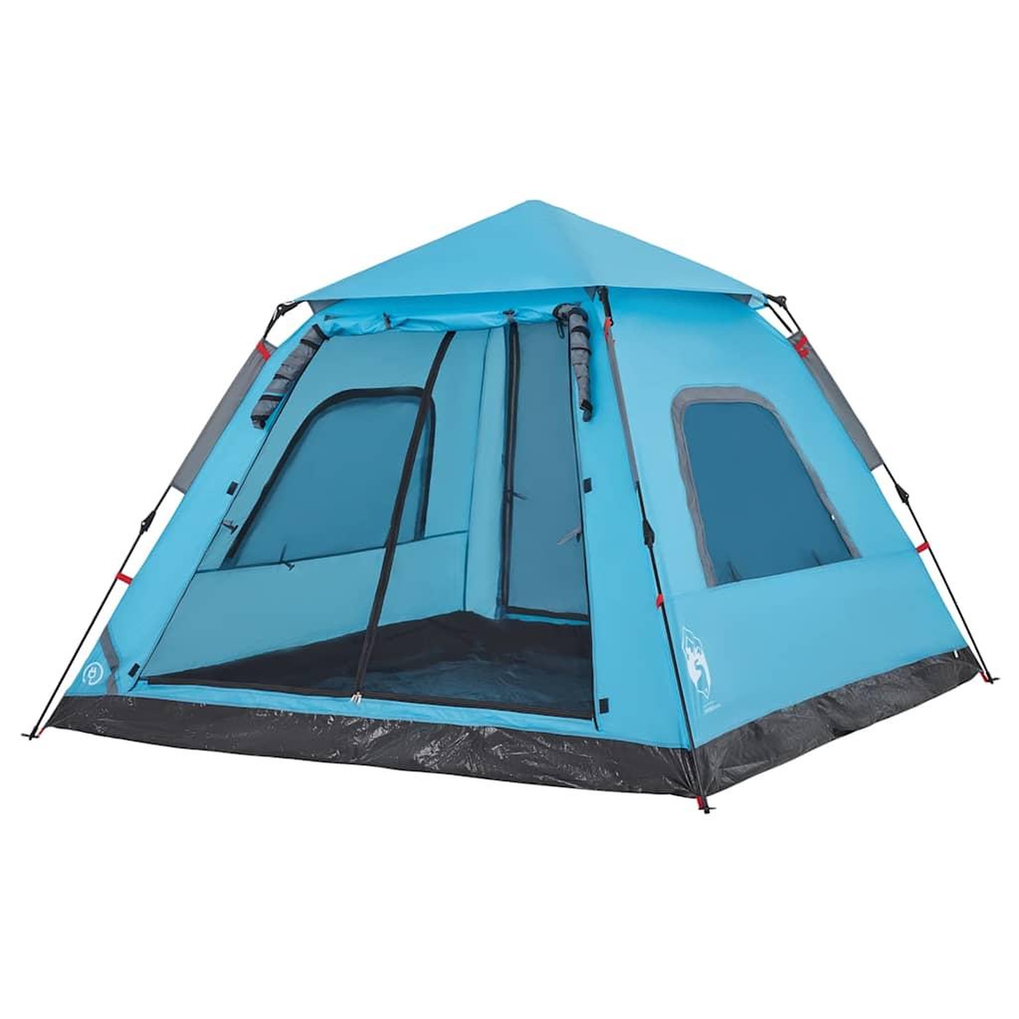 Voir la diapositive 4 : VIDAXL Tente de camping a dome 5 personnes bleu liberation rapide