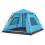 Voir la diapositive 4 : VIDAXL Tente de camping a dome 5 personnes bleu liberation rapide