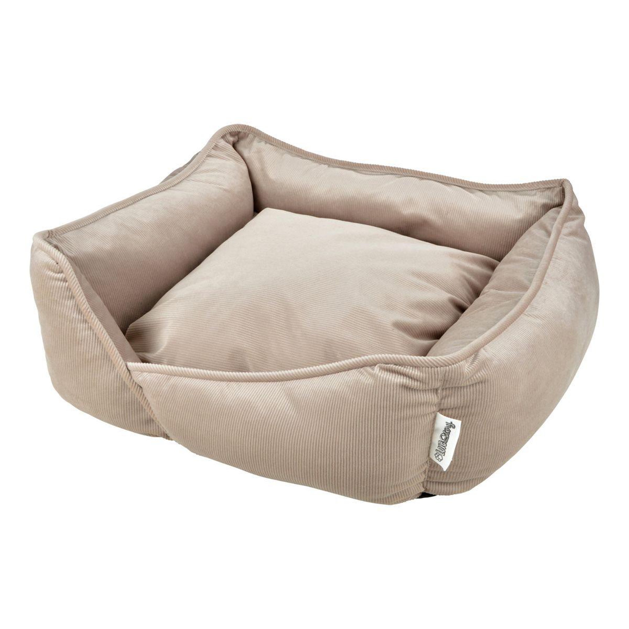 LOVE STORY Panier Chien & Chat Velours  Crafty  65cm Noisette
