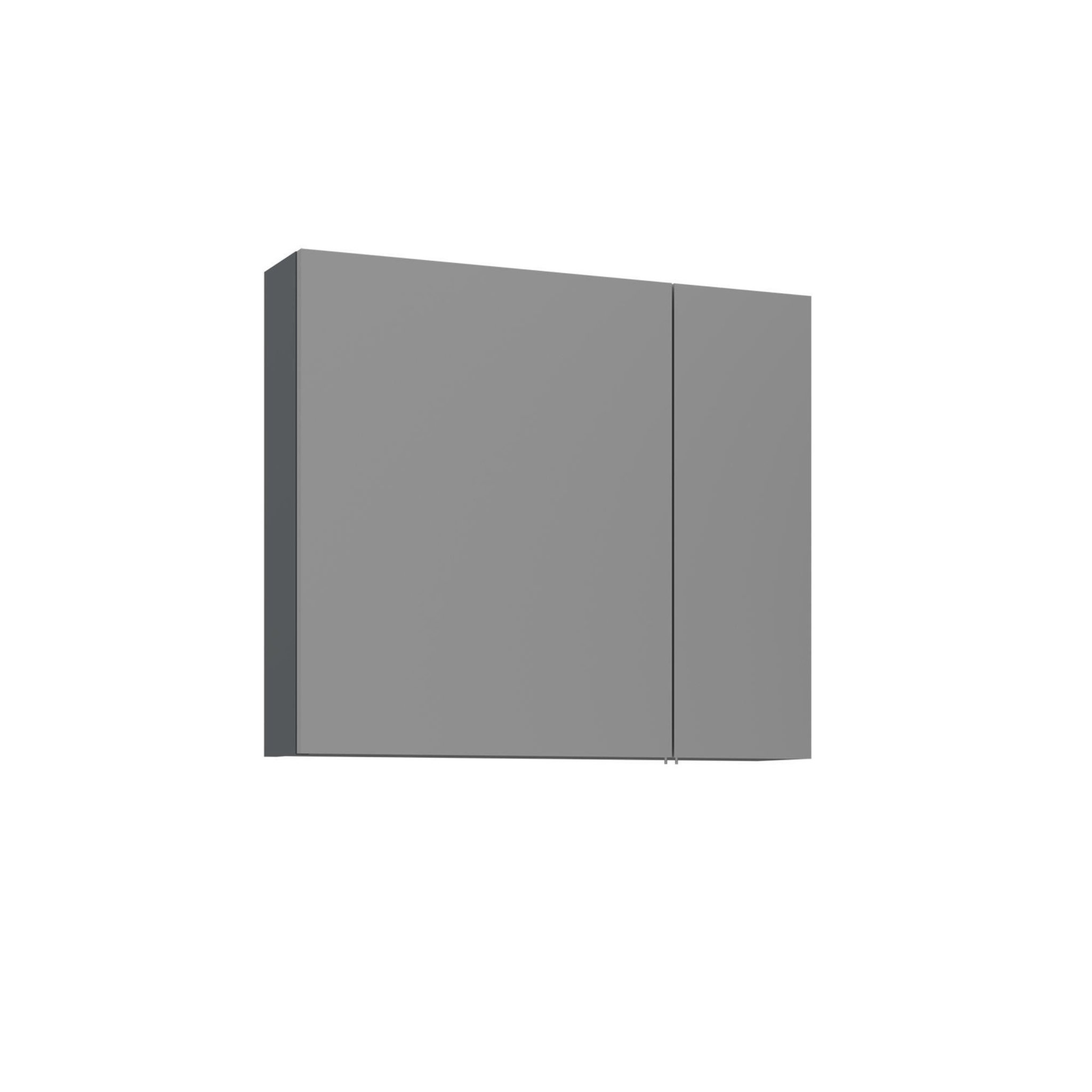 Habitat et Jardin Meuble salle de bain avec miroir  bari 80  - 75 x 16 x 66 cm - matte anthracite