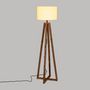 Voir la diapositive 4 : Paris Prix Lampadaire Outdoor  Matia  148cm Blanc & Naturel