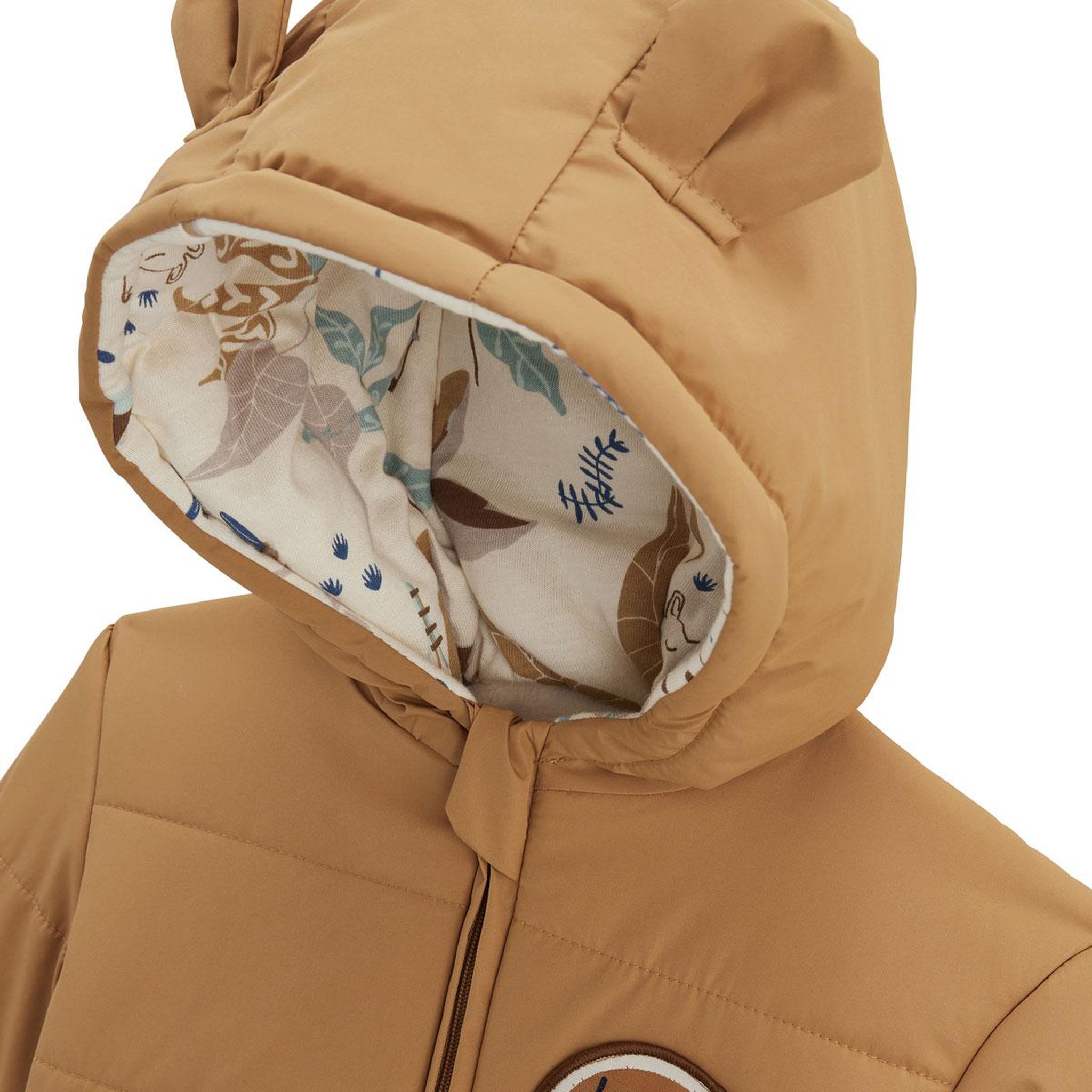 Voir la diapositive 4 : Petit Béguin Doudoune bébé intérieur polaire avec capuche lamascotte