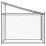 Voir la diapositive 5 : VIDAXL Cage pour chien avec toit et porte gris 2x2x2 m acier galvanise