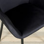 Voir la diapositive 4 : The Home Deco Factory 2 Fauteuils de table design velours Giulia