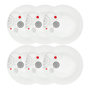 Voir la diapositive 1 : SECRET DE GOURMET Lot de 6 Assiettes Plates  Instant  27cm Blanc