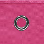 Voir la diapositive 4 : VIDAXL Boîtes de rangement 4 pcs Rose 32x32x32 cm Tissu