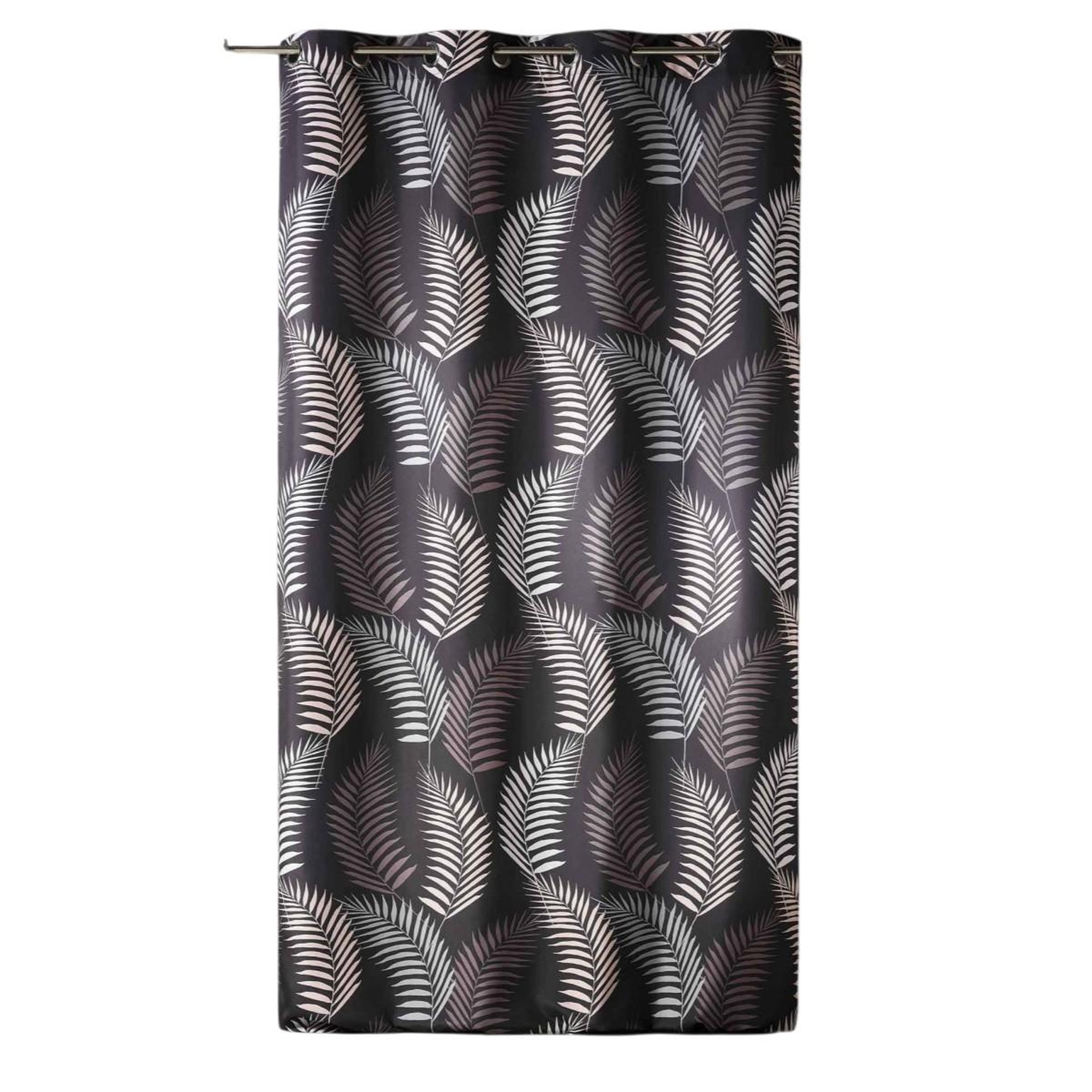 Eden Rideau a oeillets en polyester goyave. Coloris disponibles : Marron