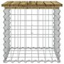 Voir la diapositive 4 : VIDAXL Banc de jardin design gabion 43x44x42 cm bois de pin impregne