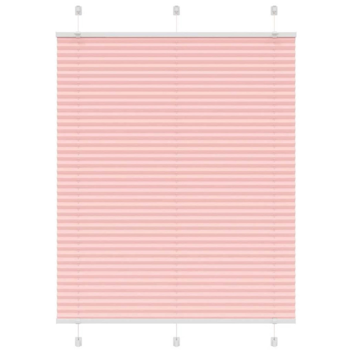 VIDAXL Store plisse rose 105x100 cm largeur du tissu 104,4cm polyester