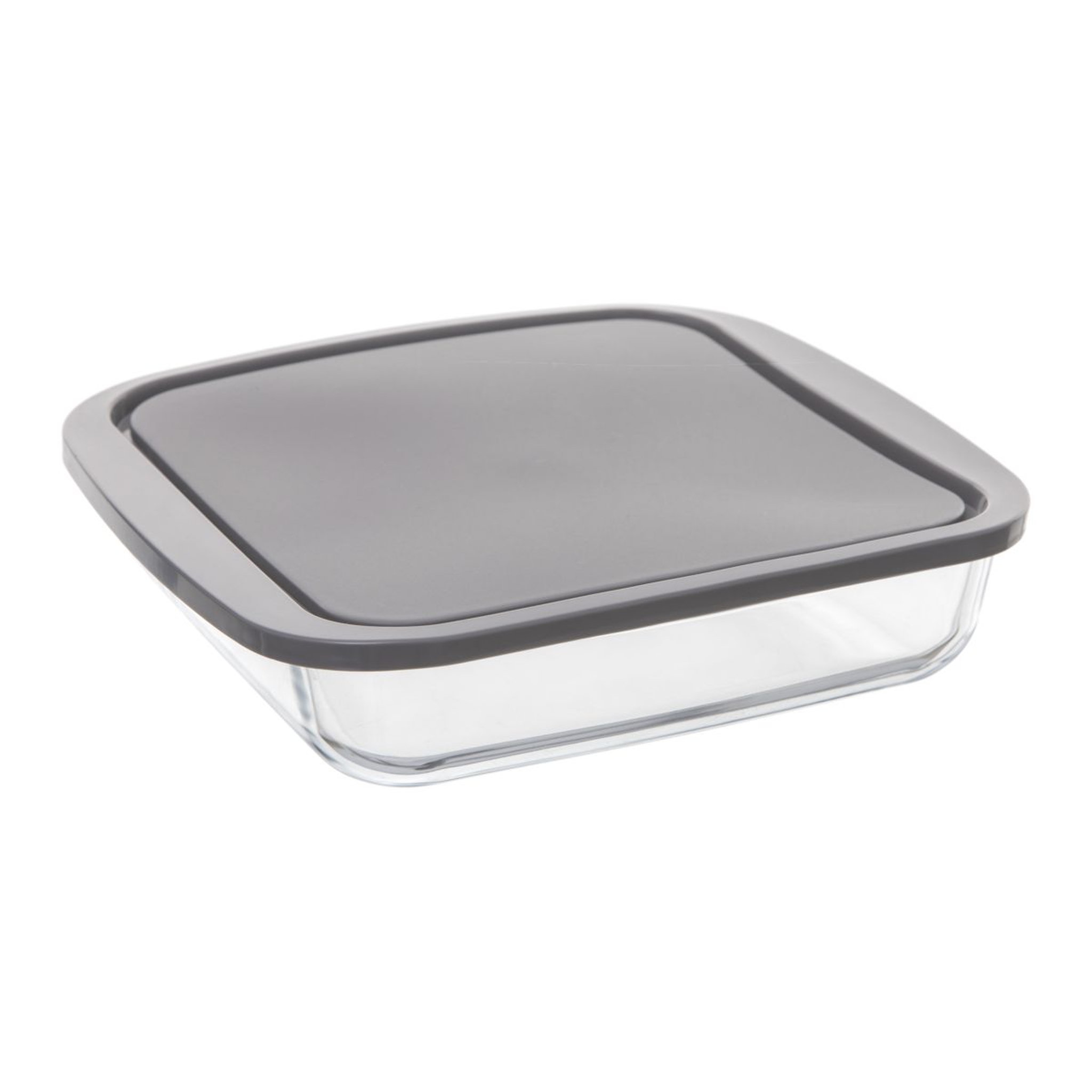 Plat carré en verre 22cm