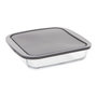 Voir la diapositive 1 : Plat carré en verre 22cm