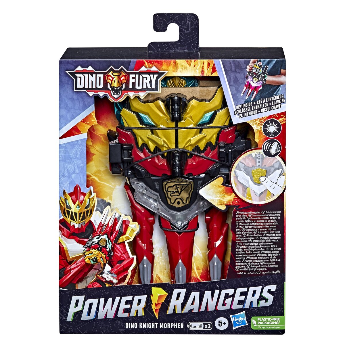 HASBRO Figurine Power Ranger Dino Fury Knight Morpher électronique 