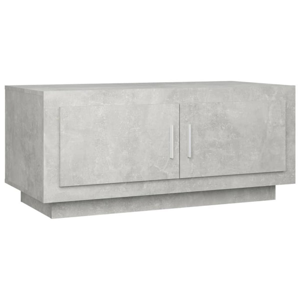 VIDAXL Table basse gris beton 102x50x45 cm bois d'ingenierie