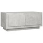 Voir la diapositive 2 : VIDAXL Table basse gris beton 102x50x45 cm bois d'ingenierie