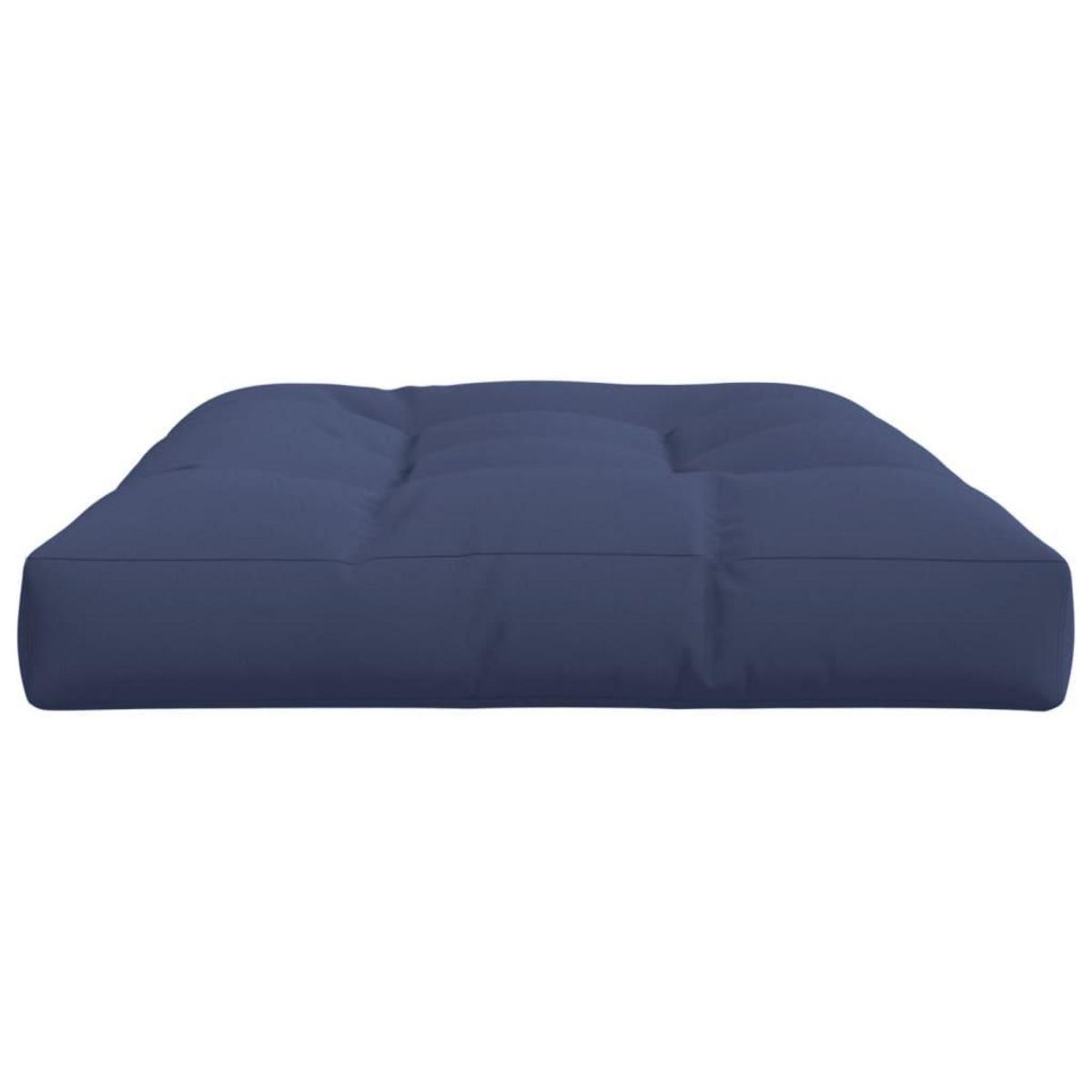 VIDAXL Coussin de palette bleu marine 120x80x12 cm tissu