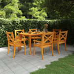VIDAXL Table de jardin 160x90x75 cm Bois d'acacia solide